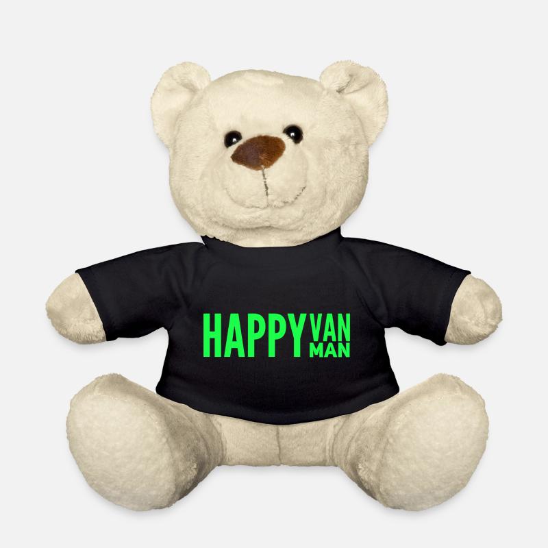 Van Life: Happy Van - Happy Man lustiges Design - Teddy - Schwarz