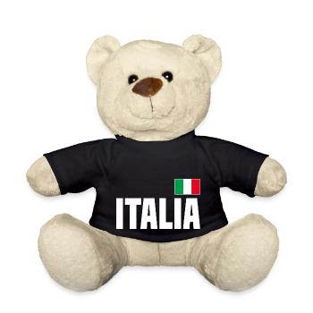 Italia Italien Flagge - Teddy - Schwarz - Vorne