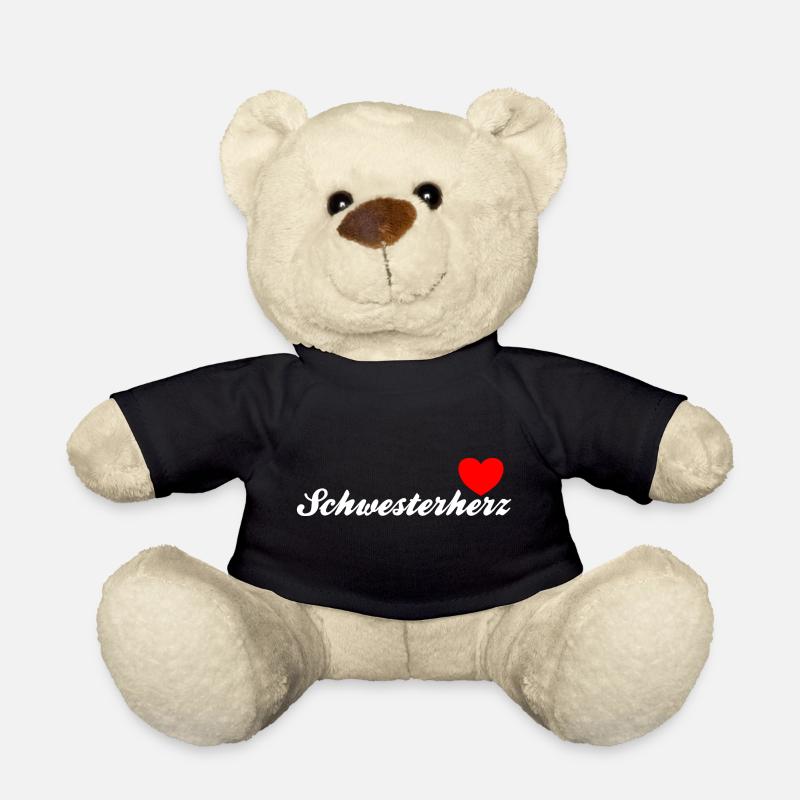 Schwesterherz | White - Teddy - Schwarz
