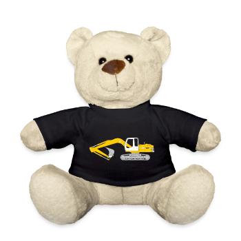crawler excavator - Teddy Bear - black - Front