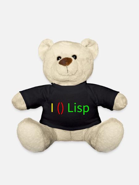 I Love Lisp - Teddy - Schwarz
