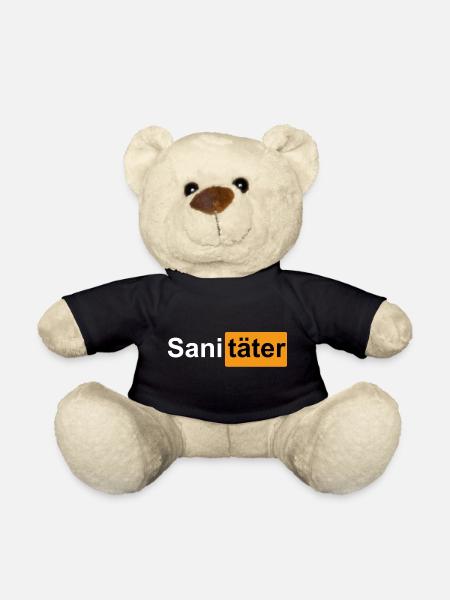 Sanitäter Rettungsfahrer - Teddy - Schwarz