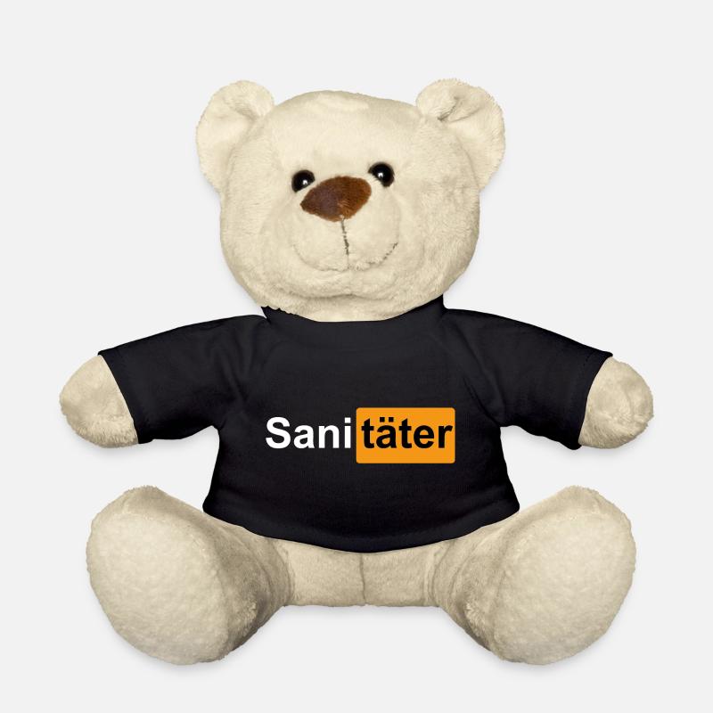 Sanitäter Rettungsfahrer - Teddy - Schwarz