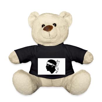 Drapeau Corse / Corse flag - Nounours - noir - Devant