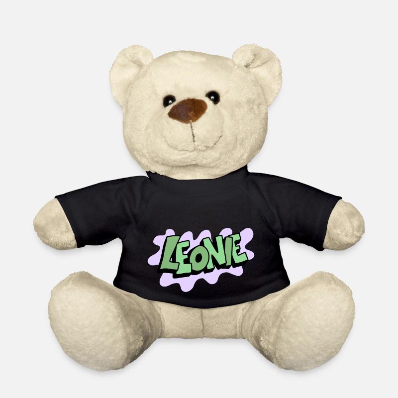 Grafitti Name Leonie - Teddy - Schwarz