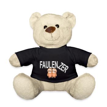 Faulenzer - Faultier - Teddy - Schwarz - Vorne