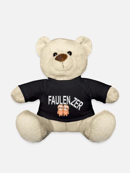 Faulenzer - Faultier - Teddy - Schwarz