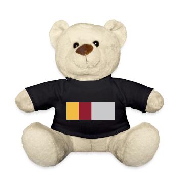 Roma Italy - Teddy Bear - black - Front