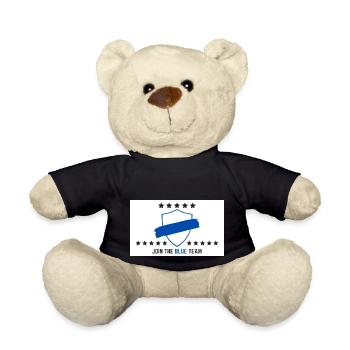JOIN THE BLUE TEAM // WHITE VERSION - Teddy - Schwarz - Vorne