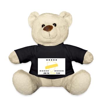 JOIN THE YELLOW TEAM // WHITE VERSION - Teddy - Schwarz - Vorne