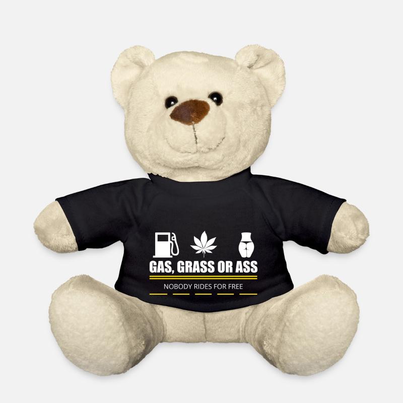 Gas Grass or Ass - Teddy Bear - black