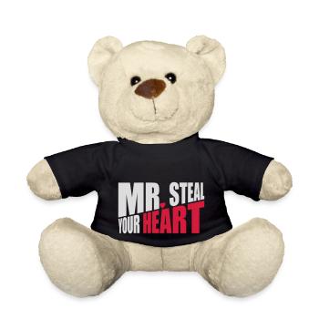 Monsieur vole votre cœur - Nounours - noir - Devant