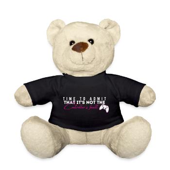 Controller's Fault Gamer Meme Tee - Teddy Bear - black - Front