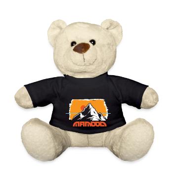 outddor horizon behind the mountain - Teddy Bear - black - Front