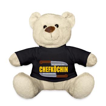 Chefköchin - Teddy - Schwarz - Vorne