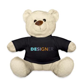 Designer - Teddy Bear - black - Front