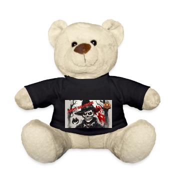 Happy Halloween - Teddy - Schwarz - Vorne