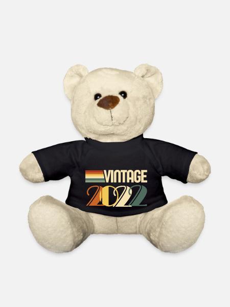 Vintage 2022-cadeau anniversaire 2022 - Nounours - noir