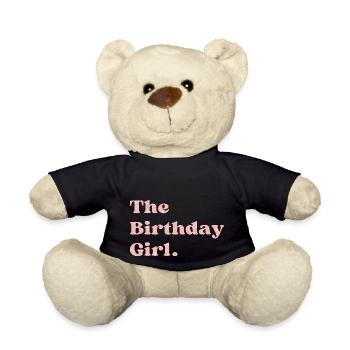 The Birthday girl rose - Nounours - noir - Devant