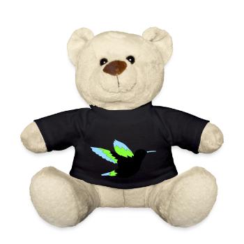 hummingbird - Teddy Bear - black - Front