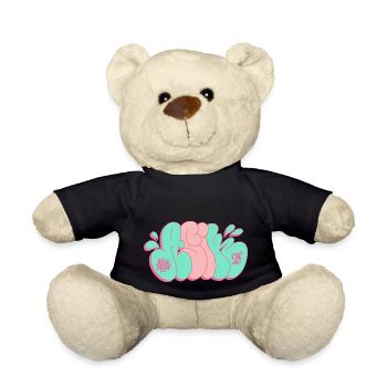 Throwing graffiti Asik streetart - Teddy - Schwarz - Vorne