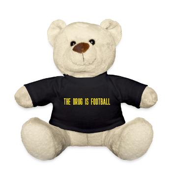 Die Droge ist Fußball - Teddy - Schwarz - Vorne