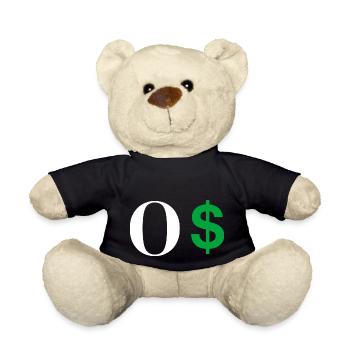 Lettre o dollar - Nounours - noir - Devant