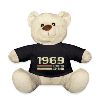 Nées en 1969 anniversaire 1969 Vintage 1969 - Nounours - noir - Devant