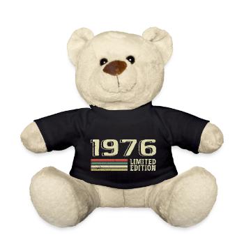 Born in 1976 Birthday 1976 Vintage 1976 - Teddy Bear - black - Front