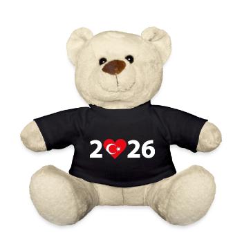 I love Türkei 2026, Urlaub in der Türkei 2026 - Teddy - Schwarz - Vorne