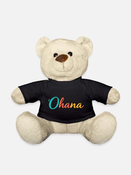 'Ohana Hawaii Shirt - Teddy - Schwarz
