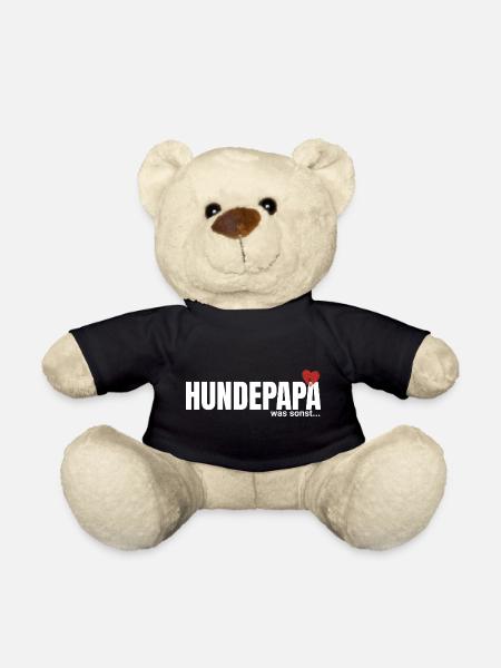 HundePapa Herzmotiv - Teddy - Schwarz