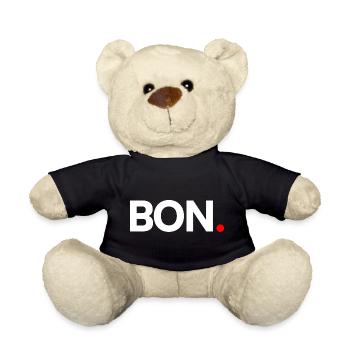BON | Réaction humour minimaliste - Nounours - noir - Devant