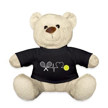 Joueur de tennis Heartbeat - Nounours - noir - Devant