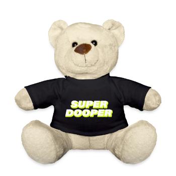 SUPER DOOPER - Teddy Bear - black - Front