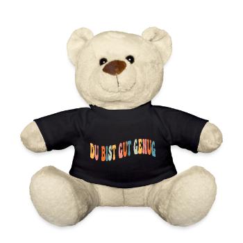 Tu es assez bien - Faute de frappe colorée - Nounours - noir - Devant