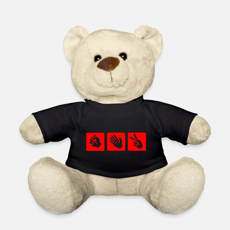 Rock-paper-scissors - Teddy Bear - black