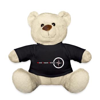 West Coast Swing Kompass WCS Geschenk Westie Tanz - Teddy - Schwarz - Vorne