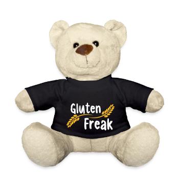 Gluten Freak - Teddy Bear - black - Front