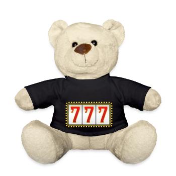 777 Casino Slotmachine Casino Online Casino - Teddy Bear - black - Front