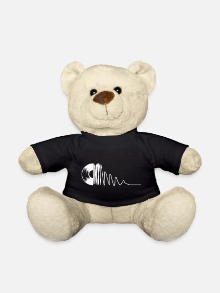 Records music love wave - Teddy Bear - black
