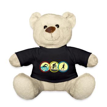 Triathlon - Teddy Bear - black - Front