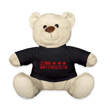 THREE STARS ZONA ANTIFASCISTA - Teddy Bear - black - Front
