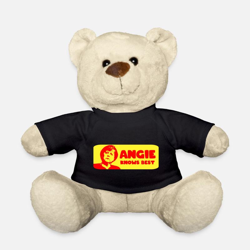 Angie knows best CDU Union Chancelière Angela Merkel - Nounours - noir