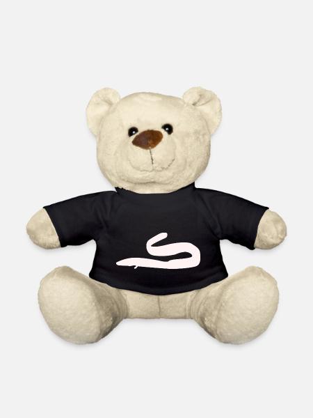 Eel white - Teddy Bear - black