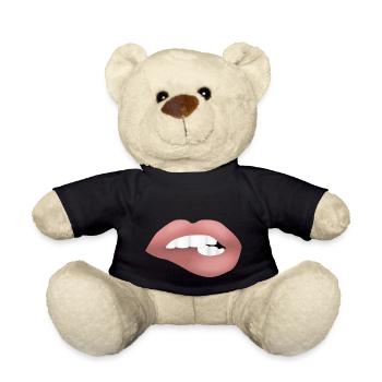 Sinnlicher Mund - Teddy - Schwarz - Vorne