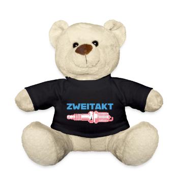 Zweitakt Zündkerze farbig - Teddy - Schwarz - Vorne