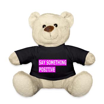 Positivity - Teddy Bear - black - Front