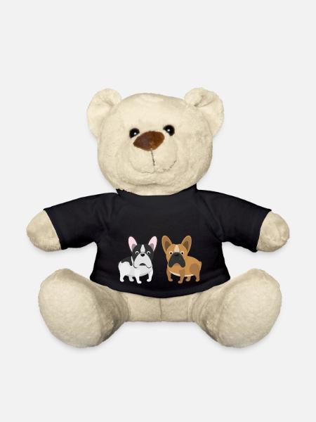 Two Bulls - French Bulldog - Teddy Bear - black