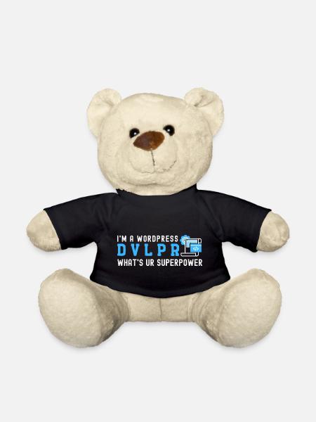 I'm a WordPress DEVELOPER What's Your Superpower - Teddy Bear - black